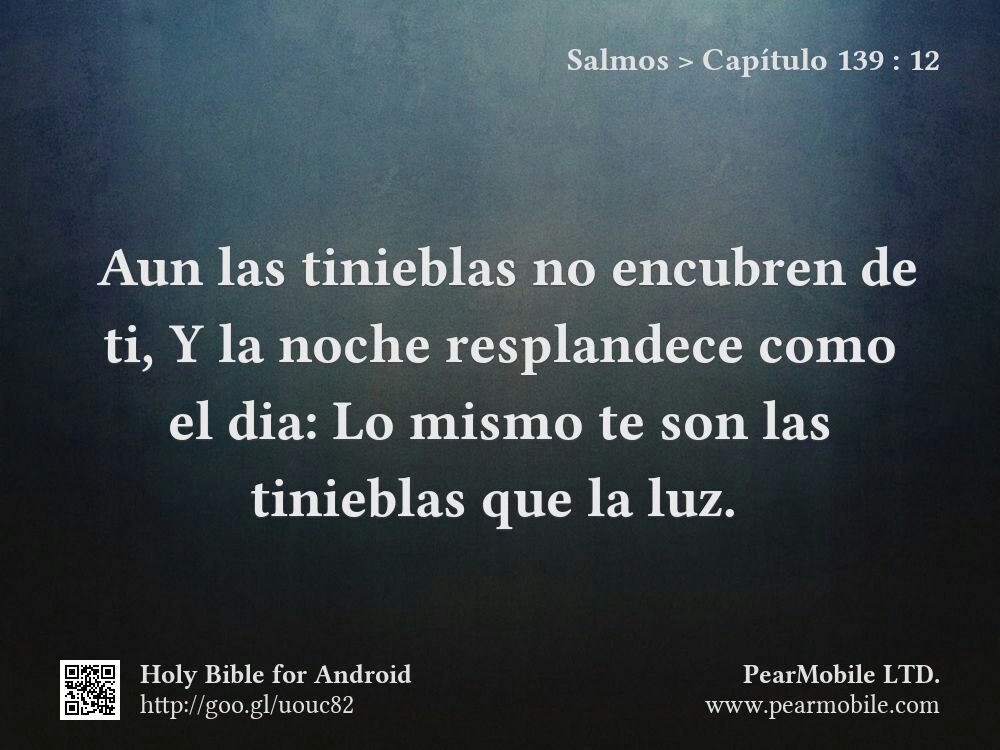 Salmos, Capítulo 139:12